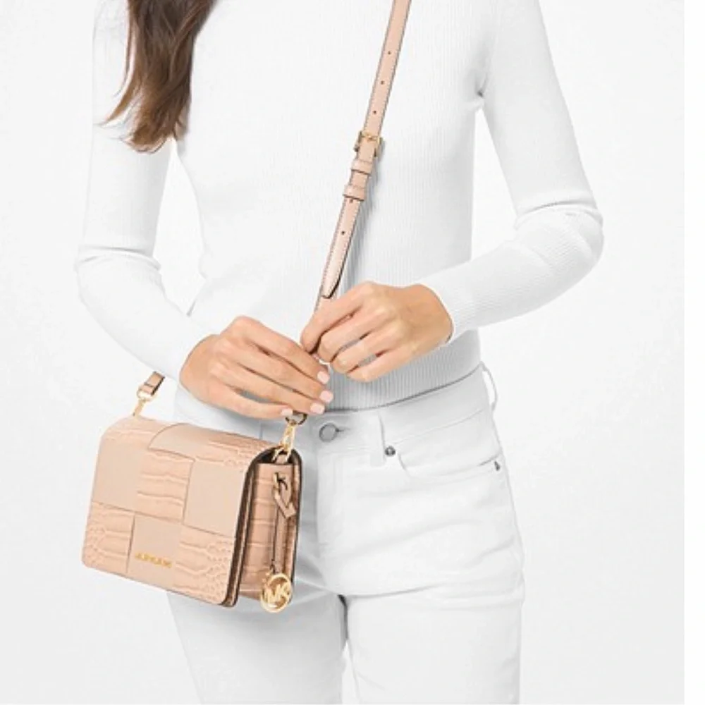MICHAEL KORS MERCER SMALL CLUTCH XBODY BUFF